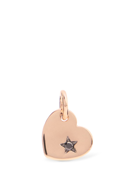 Luisaviaroma Charm Heart in oro rosa 9kt / diamante