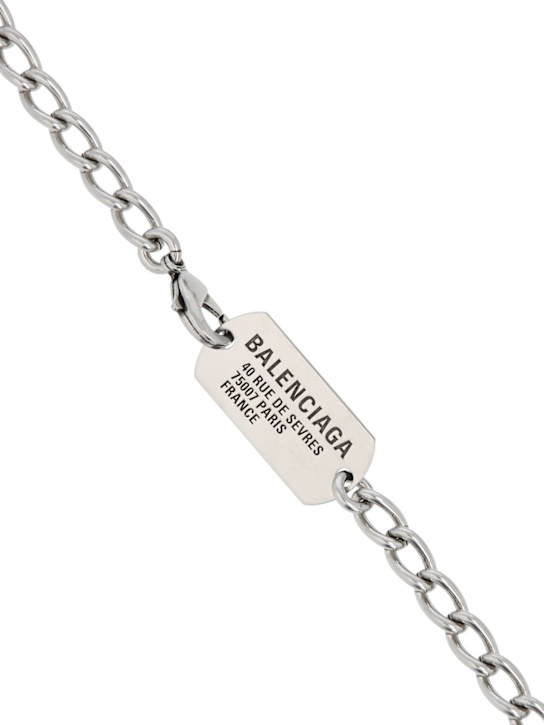 Luisaviaroma Choker A Catena In Ottone Con Logo