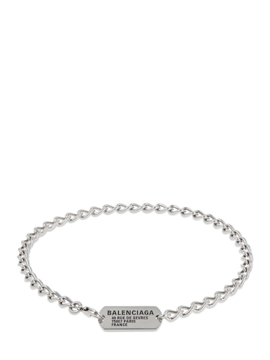Luisaviaroma Choker a catena in ottone con logo