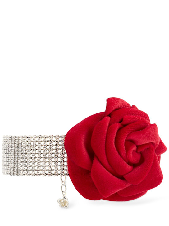 Luisaviaroma Choker con cristalli e rosa