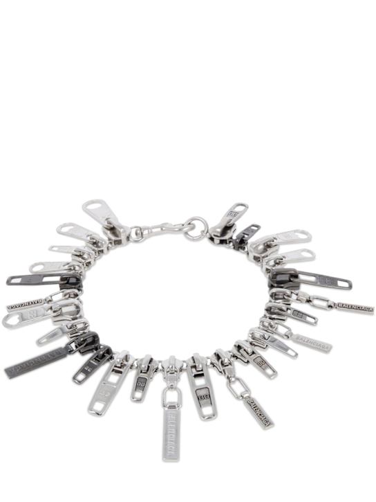 Luisaviaroma Choker in ottone e zamak con zip