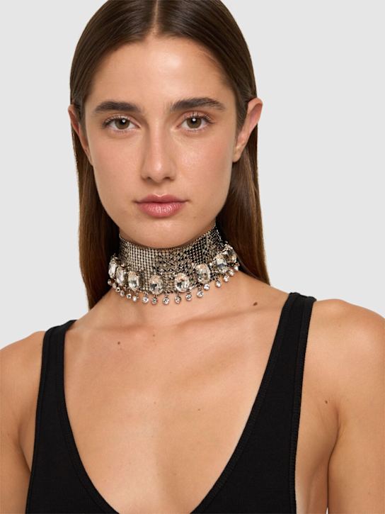 Luisaviaroma Choker Pixel Con Cristalli