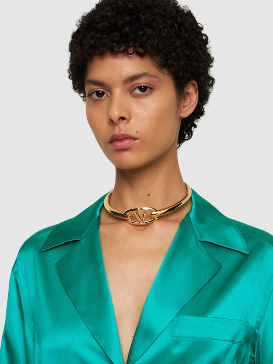 Luisaviaroma Choker V Logo Moon