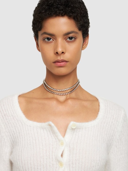 Luisaviaroma Choker Vetro Con Cristalli
