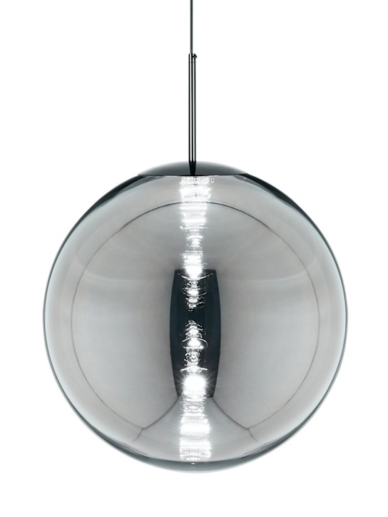 Luisaviaroma Chrome Globe Pendant 50cm