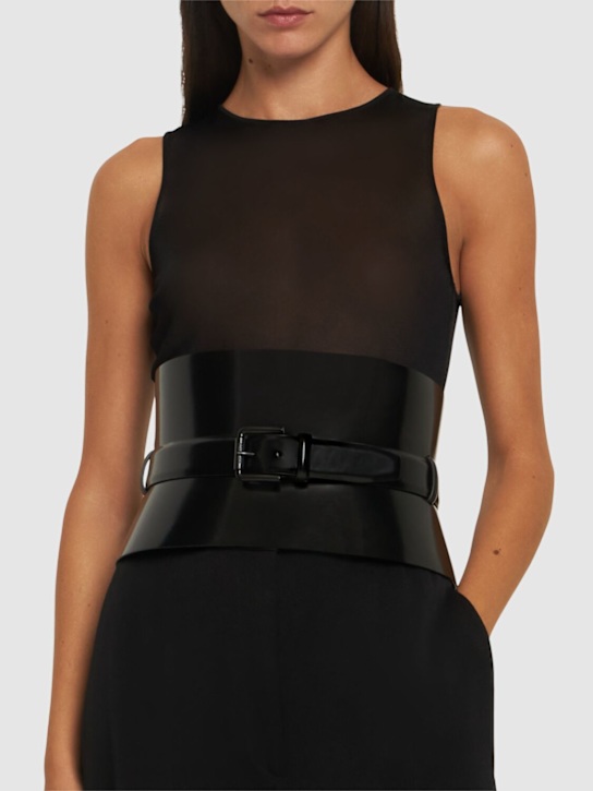 Luisaviaroma Cintura 175 Bustier In Pelle