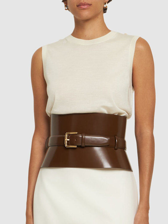 Luisaviaroma Cintura 175 Bustier In Pelle