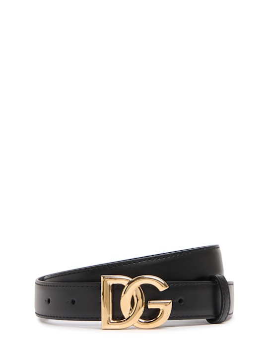 Luisaviaroma Cintura DG in pelle 2.5cm