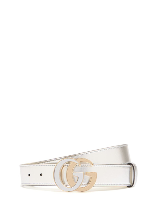 Luisaviaroma Cintura GG Marmont in pelle 30mm