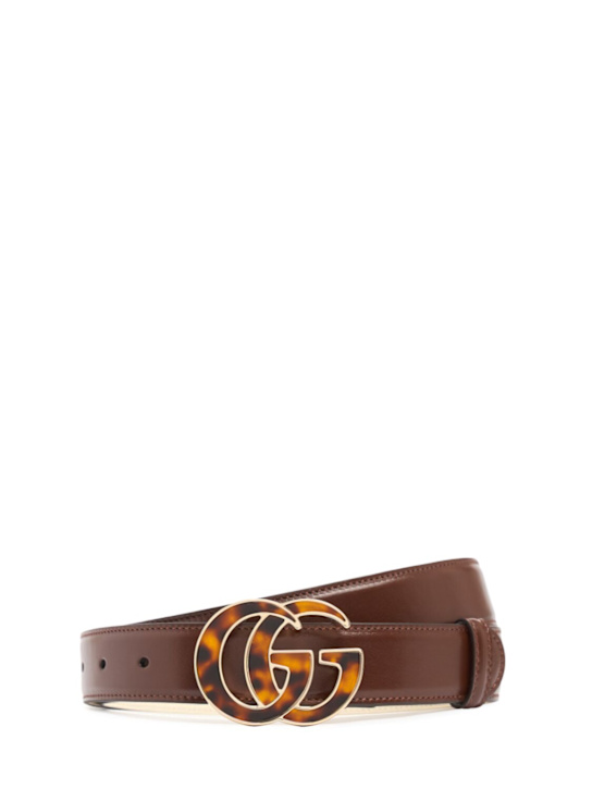 Luisaviaroma Cintura GG Marmont in pelle 30mm