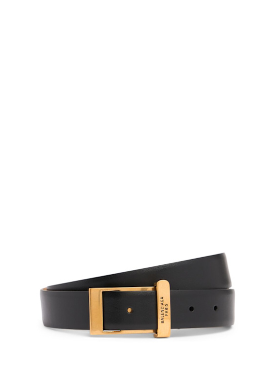 Luisaviaroma Cintura in pelle con clip 3cm