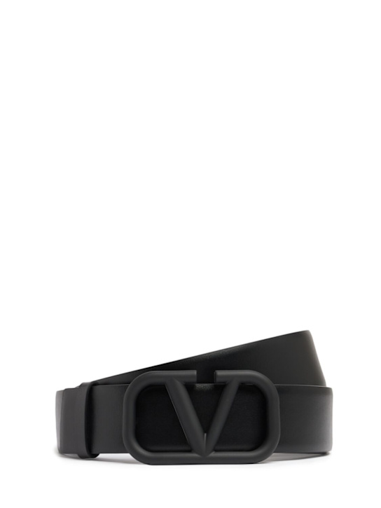 Luisaviaroma Cintura in pelle con fibbia a V 4cm