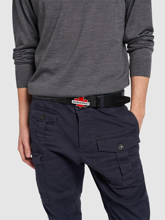 Luisaviaroma Cintura In Pelle Con Logo