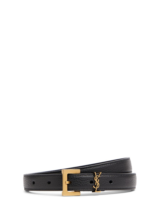 Luisaviaroma Cintura in pelle con monogramma