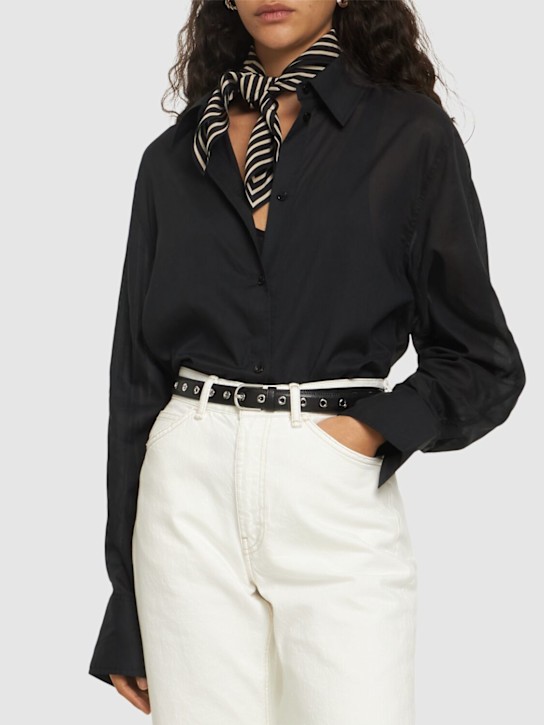 Luisaviaroma Cintura In Pelle Con Occhielli