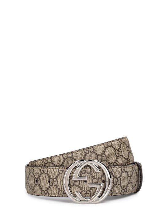 Luisaviaroma Cintura in pelle GG 4cm