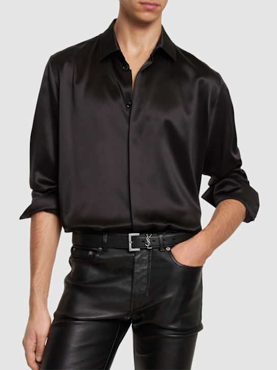 Luisaviaroma Cintura In Pelle Morbida Monogram 3cm