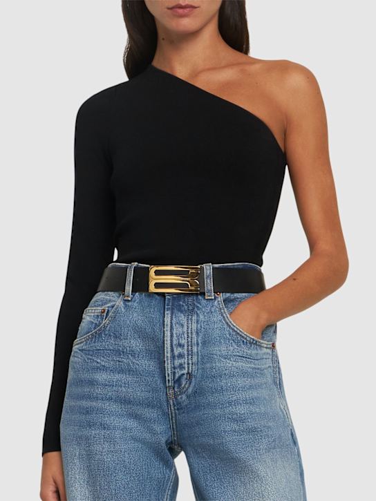 Luisaviaroma Cintura Jumbo Frame In Pelle Morbida