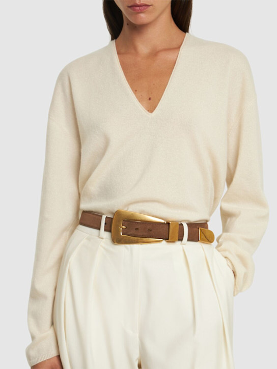 Luisaviaroma Cintura Lucca In Pelle Metallizzata