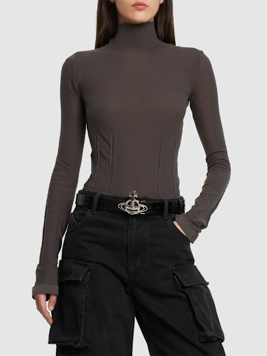 Luisaviaroma Cintura Orb In Pelle Con Fibbia 5cm