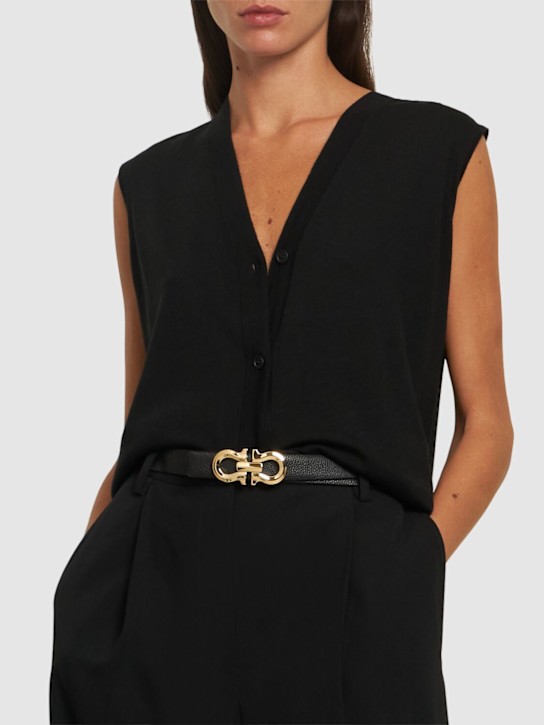 Luisaviaroma Cintura Reversibile In Pelle 25mm