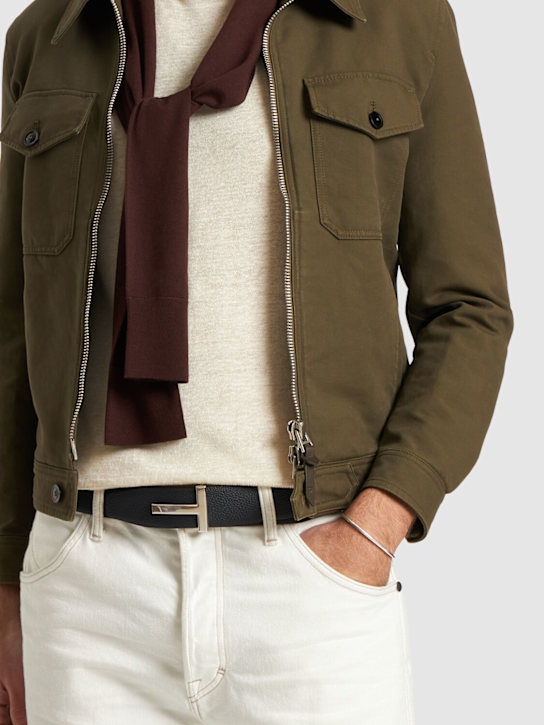 Luisaviaroma Cintura Reversibile T In Pelle 4cm