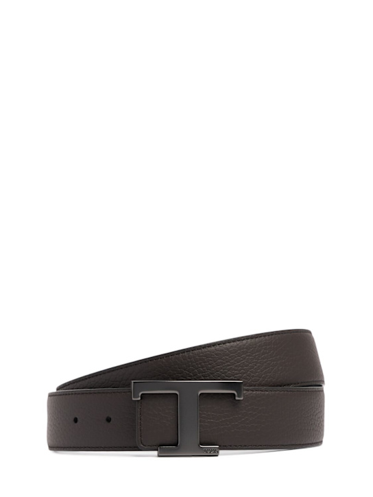 Luisaviaroma Cintura T Logo in pelle 3 5cm