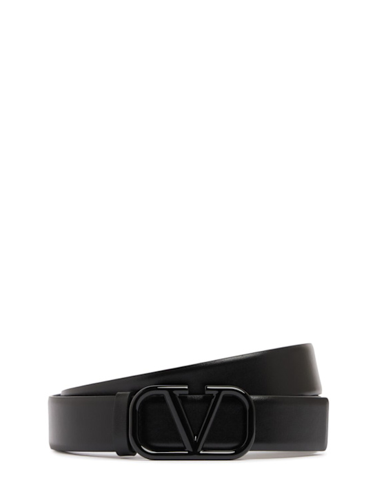 Luisaviaroma Cintura Vlogo in pelle 30mm