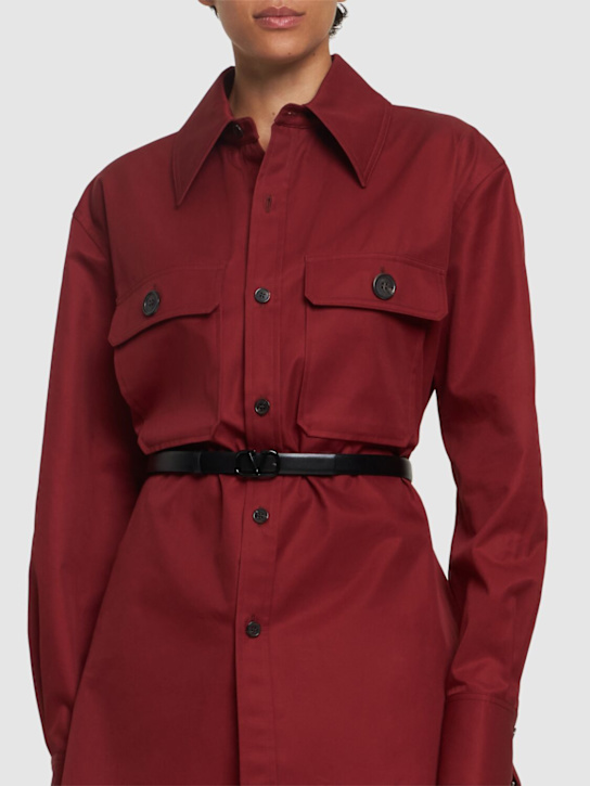 Luisaviaroma Cintura Vlogo Signature In Pelle 2cm