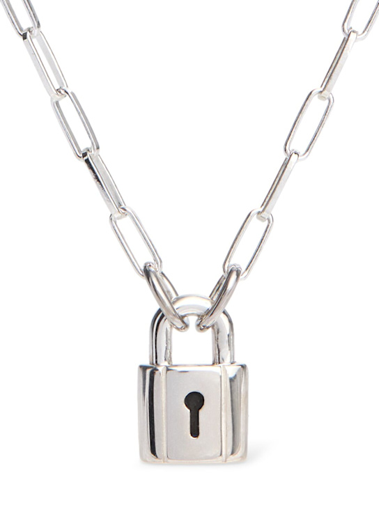 Luisaviaroma Collana a catena Lock in argento