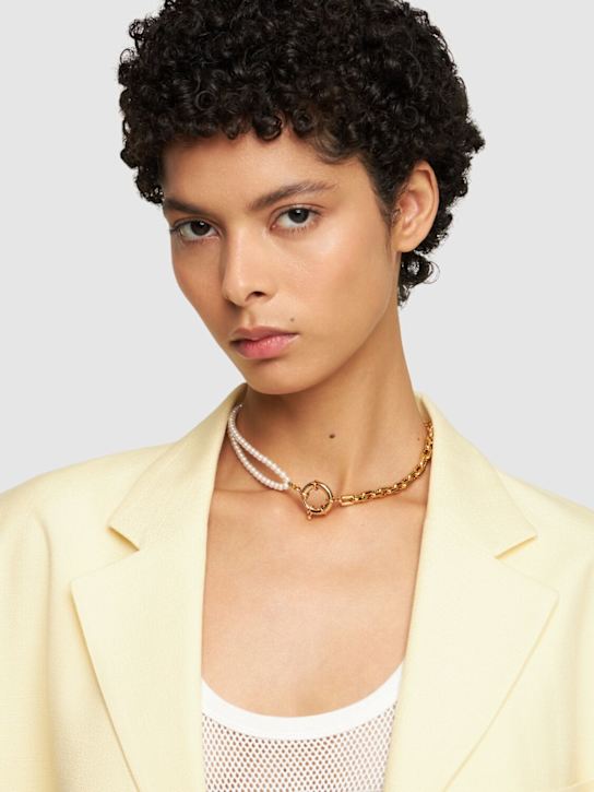 Luisaviaroma Collana Bicolor Con Perle