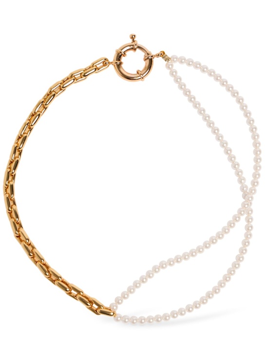 Luisaviaroma Collana bicolor con perle
