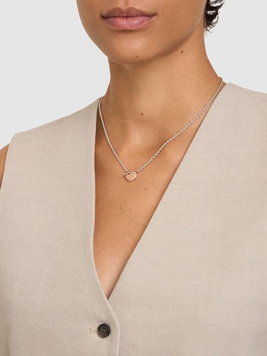Luisaviaroma Collana Charm Cuore In Oro Rosa 9kt