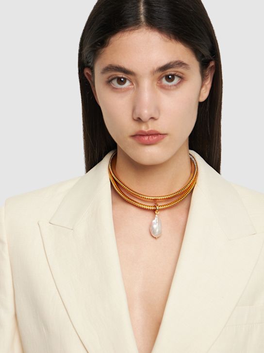 Luisaviaroma Collana Con Charm Perla