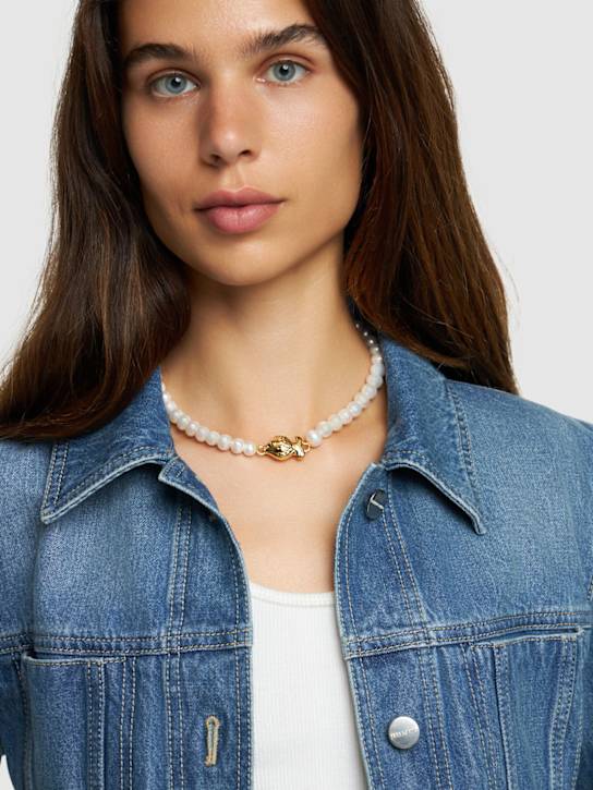 Luisaviaroma Collana Con Charm Pesce E Perle
