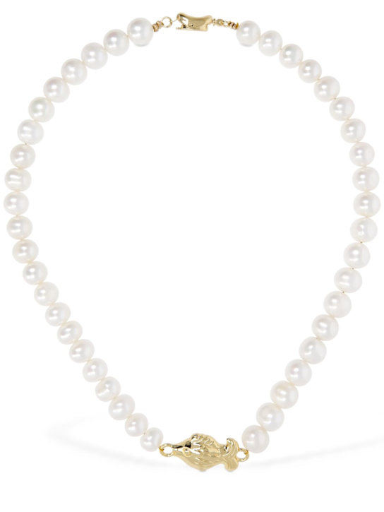 Luisaviaroma Collana con charm pesce e perle