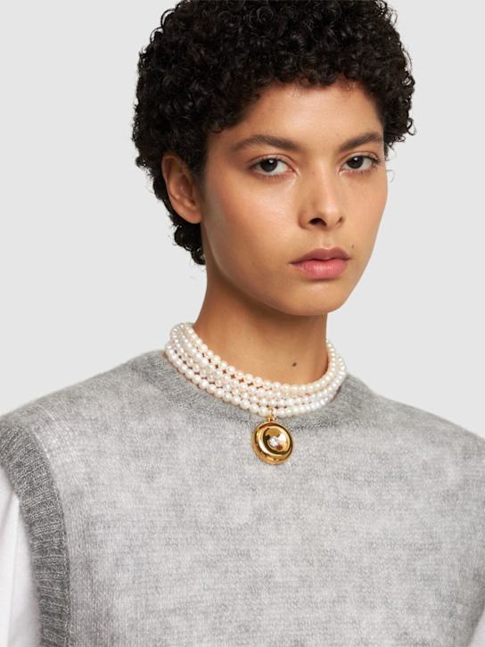 Luisaviaroma Collana Con Perle E Cristalli