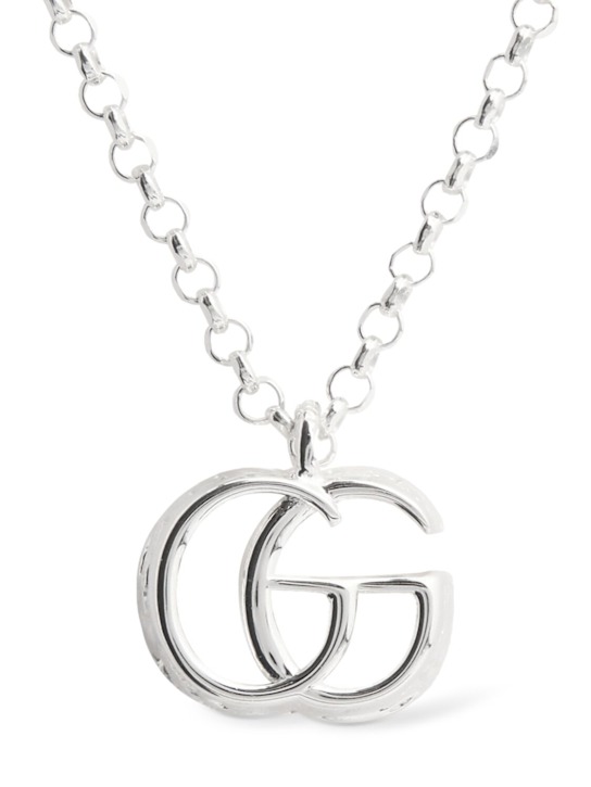 Luisaviaroma Collana GG Marmont in argento