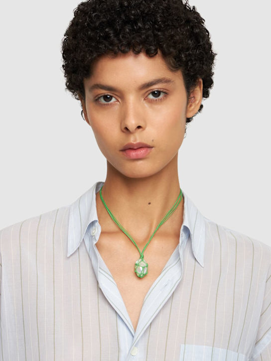 Luisaviaroma Collana In Cotone Con Perla