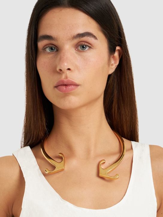 Luisaviaroma Collana Mono Arrow In Ottone