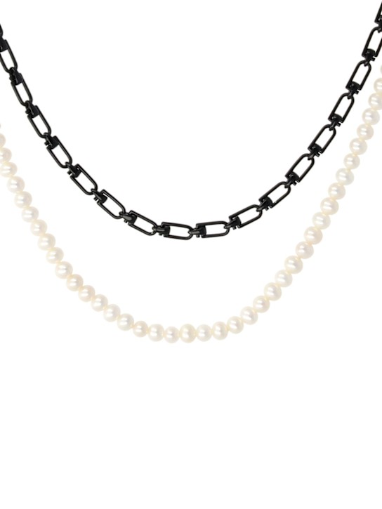 Luisaviaroma Collana Reine A Catena Con Perle