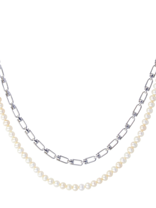 Luisaviaroma Collana Reine A Catena Con Perle