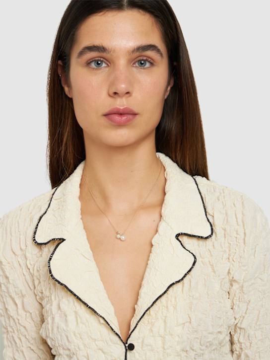 Luisaviaroma Collana Stella In Oro 14kt Con Perle