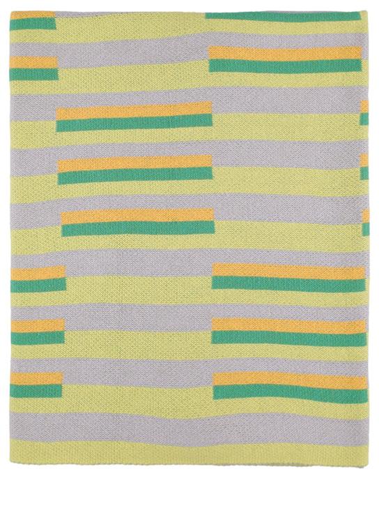 Luisaviaroma Coperta Bars in maglia di cotone