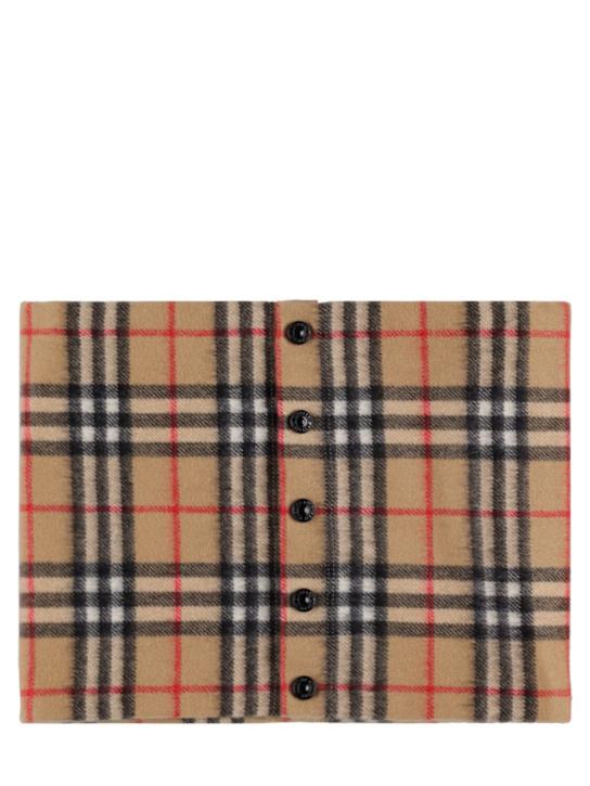 Luisaviaroma Coperta in cashmere check a intarsio