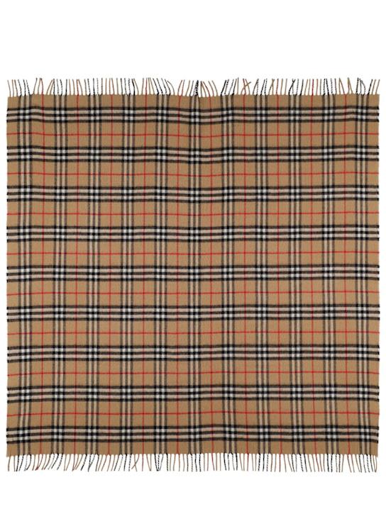 Luisaviaroma Coperta in cashmere check a intarsio