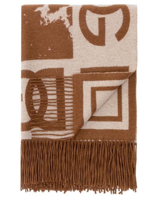 Luisaviaroma Coperta In Cashmere Jacquard