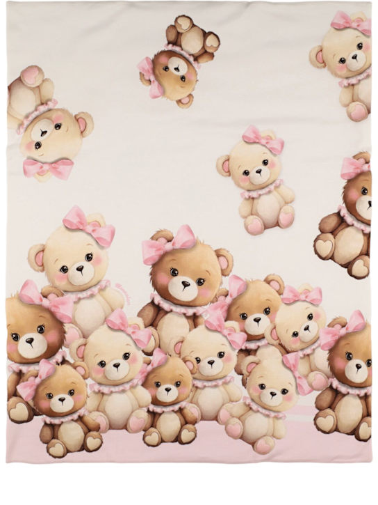 Luisaviaroma Coperta in cotone interlock stampato