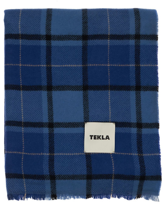 Luisaviaroma Coperta in lana fine tartan