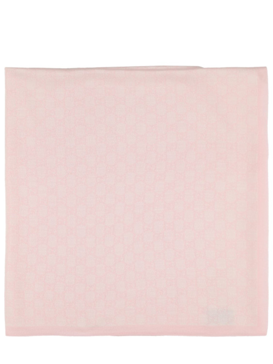 Luisaviaroma Coperta in lana GG Supreme jacquard